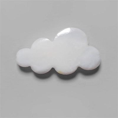 White Mother Of Pearl Cloud Carving