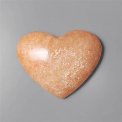 Peach Amazonite Heart Carving