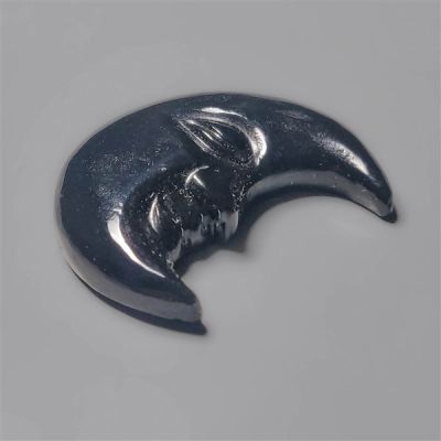 Black Obsidian Moonface Crescent Carving