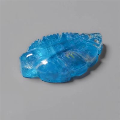 Neon Apatite With Crystal Leaf Carving Doublet