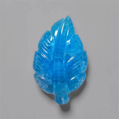 Neon Apatite With Crystal Leaf Carving Doublet