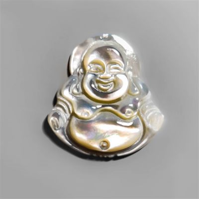 Mother Of Pearl Laughing Buddha Carving