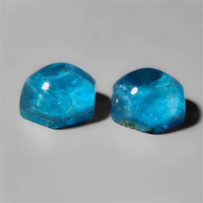 Himalayan Crystal With Neon Apatite Doublets Pair