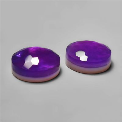 honeycomb-cut-amethyst-with-mother-of-pearl-doublets-pair-n9623