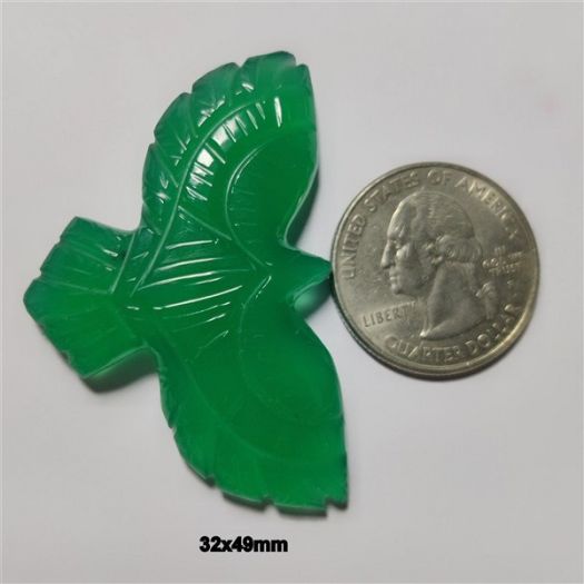 Handcarved Green Onyx Eagle