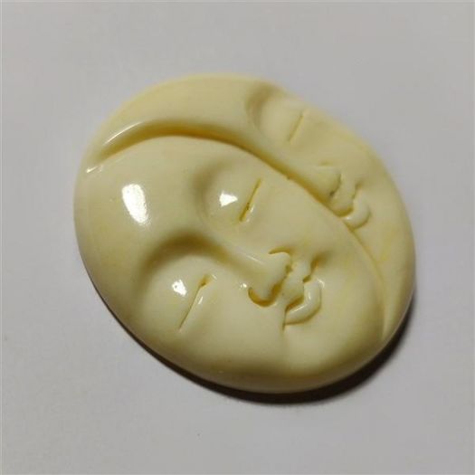Handcarved Bone Double Moonface