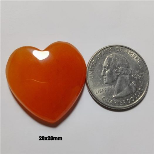 Orange Aventurine Heart