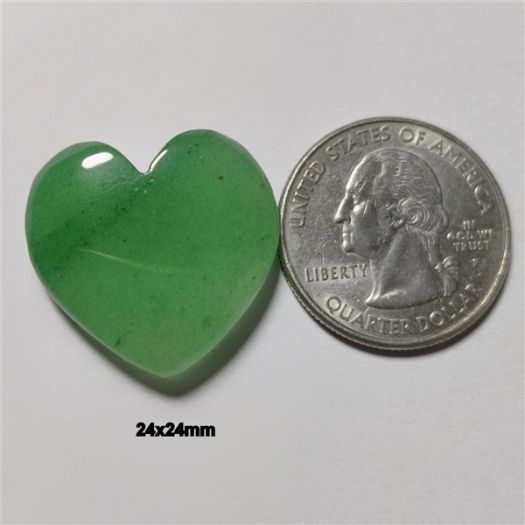 Green Aventurine Heart
