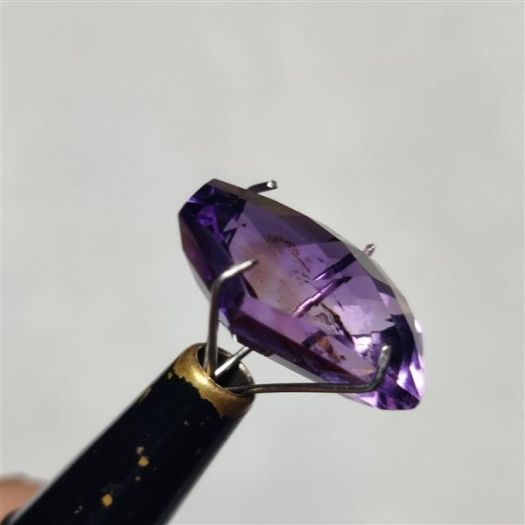 Checkerboard Faceted Amethyst