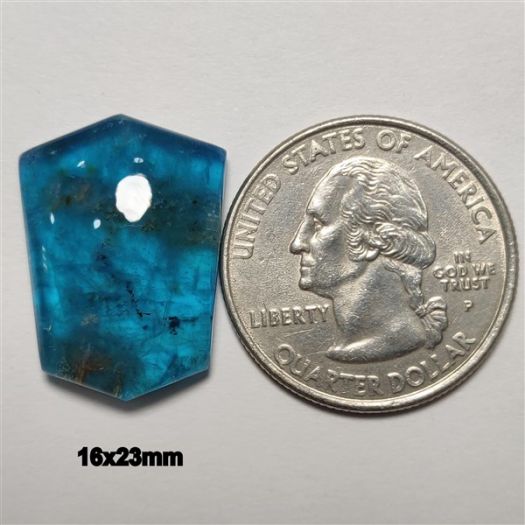 Himalayan Crystal & Neon Apatite Doublet