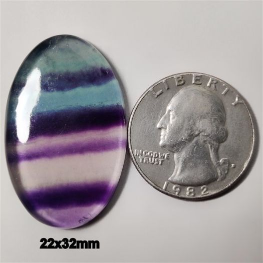 Teal Purple Fluorite