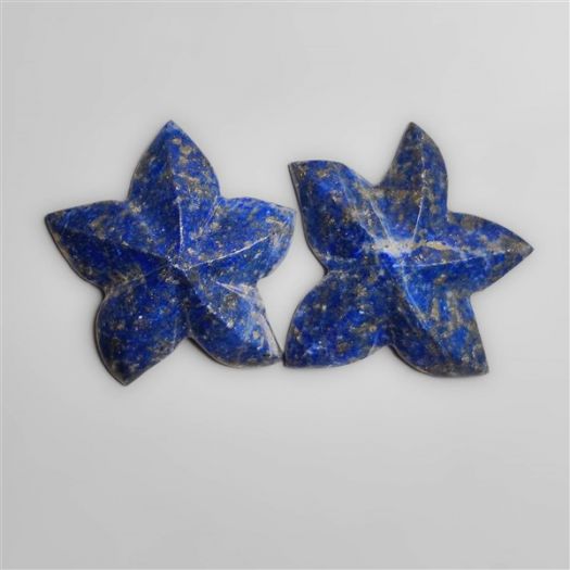 Lapis Lazuli Star Fish Carving Pair