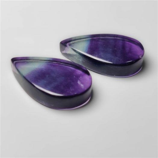 Teal and Purple Fluorite Pair