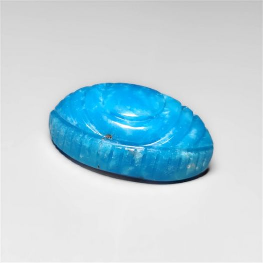 Mexican White Water Turquoise Evil Eye Carving