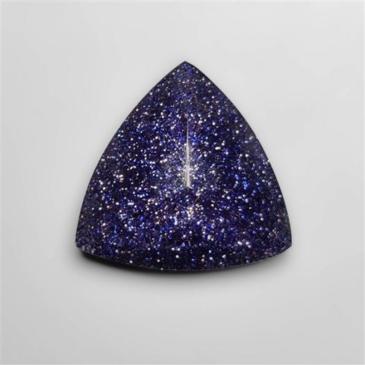 Checkerboard Cut Himalayan Crystal With Blue Goldstone Doublet
