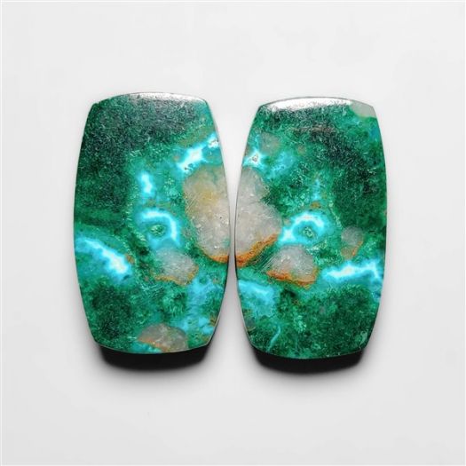 Parrot Wing Chrysocolla Pair