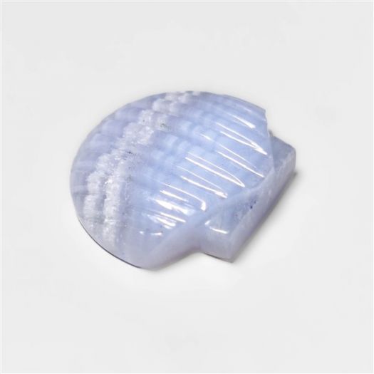 Blue Lace Agate Scallop Shell Carving
