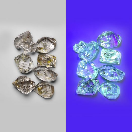 Petroleum Herkimer Diamond Crystals Lot