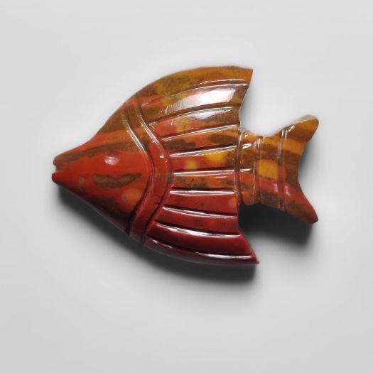 Bloodstone Goldfish Carving