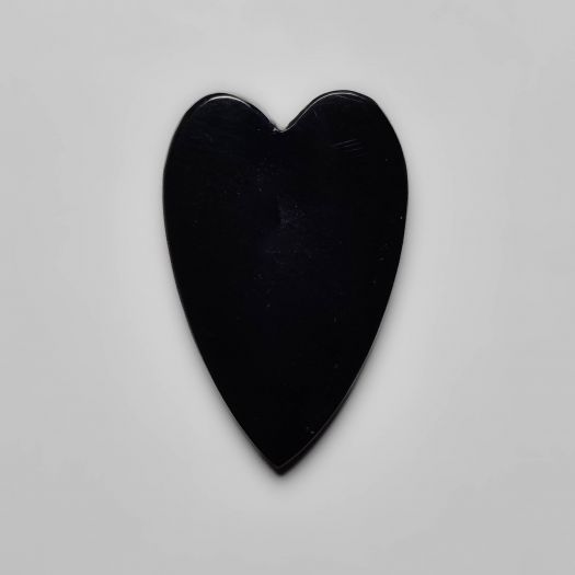 Black Onyx Heart Carving