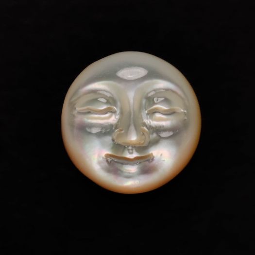 Mother Of Pearl Moonface Carving