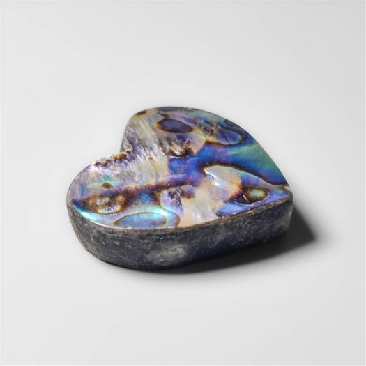 Abalone Paua Shell Heart Carving (Backed)-N20176