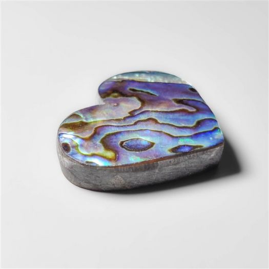 Abalone Paua Shell Heart Carving (Backed)-N20177