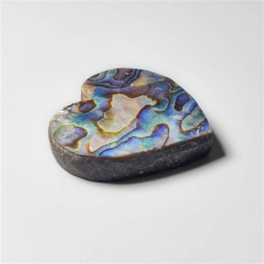 Abalone Paua Shell Heart Carving (Backed)-N20178