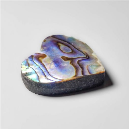 Abalone Paua Shell Heart Carving (Backed)-N20180