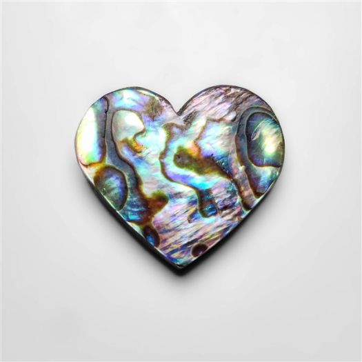 Abalone Paua Shell Heart Carving (Backed)-N20182