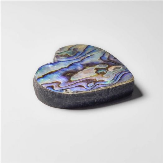 Abalone Paua Shell Heart Carving (Backed)-N20184
