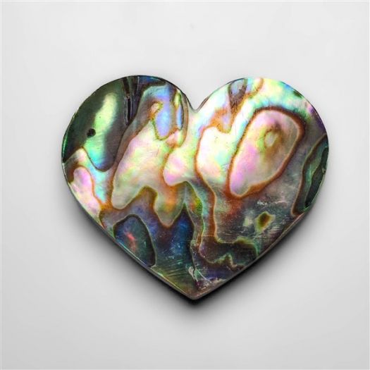Abalone Paua Shell Heart Carving (Backed)-N20185