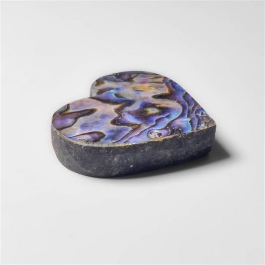 Abalone Paua Shell Heart Carving (Backed)-N20186