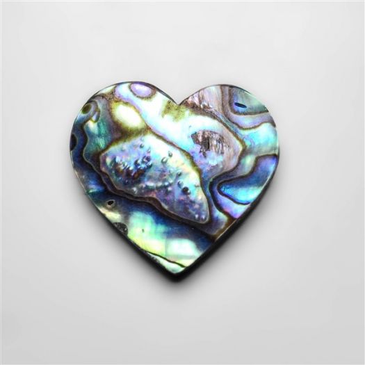 Abalone Paua Shell Heart Carving (Backed)-N20188