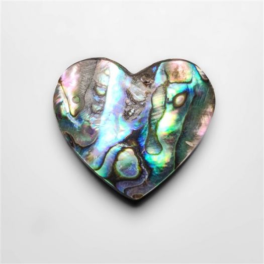 Abalone Paua Shell Heart Carving (Backed)-N20192