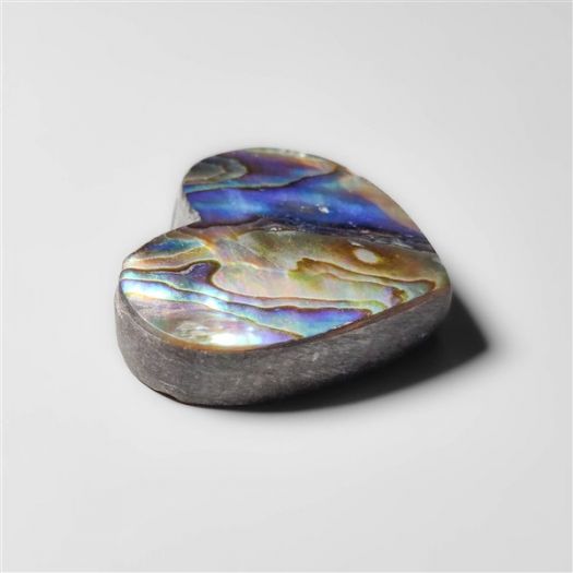 Abalone Paua Shell Heart Carving (Backed)-N20193