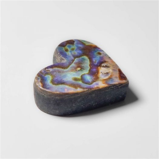 Abalone Paua Shell Heart Carving (Backed)-N20196