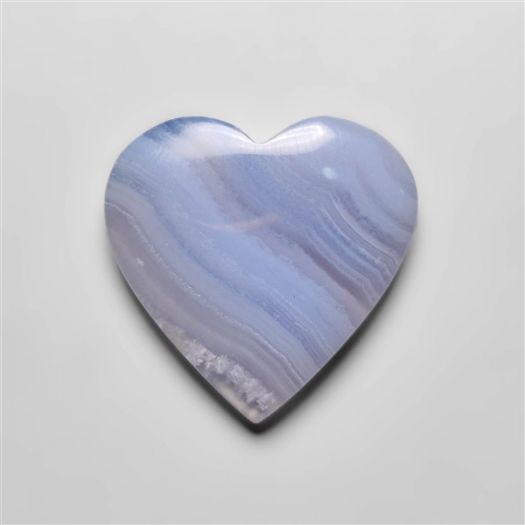 Blue Lace Agate Heart Carving-N20207