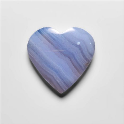 Blue Lace Agate Heart Carving-N20223