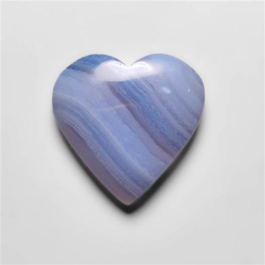 Blue Lace Agate Heart Carving