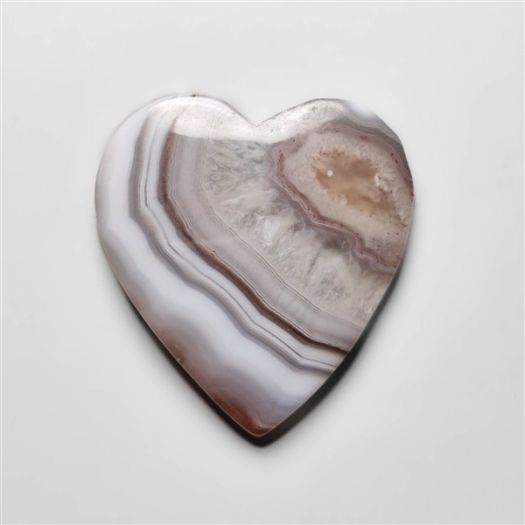 Botswana Agate Heart Carving-N20239