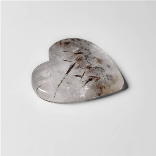 Cacoxenite in Quartz Heart Carving
