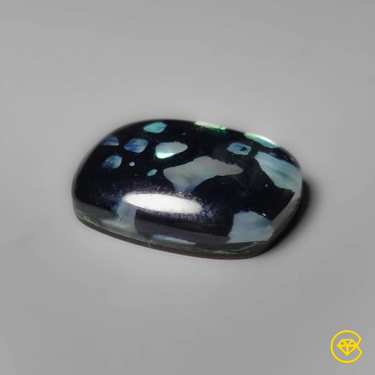 Mother Of Pearl Inlay Onyx Doublet
