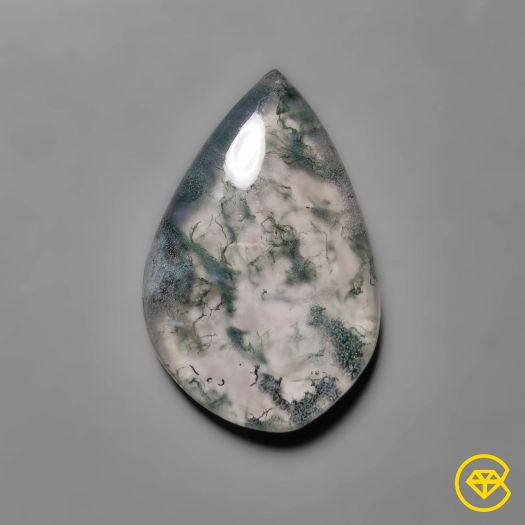 Moss Agate With Himalayan Crystal Doublet