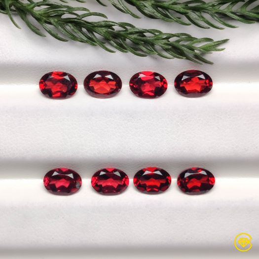 7X5 mm Faceted Mozambique Garnets Calibrated Lot