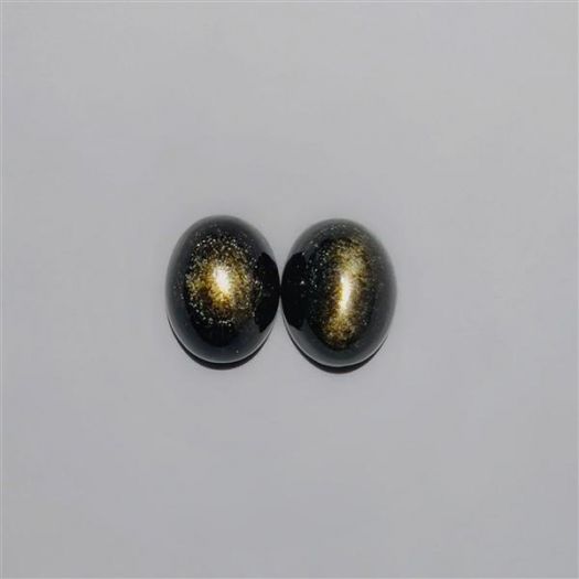 Goldsheen Obsidian Pair