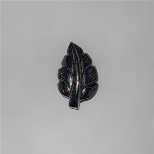Black Onyx Leaf Carving