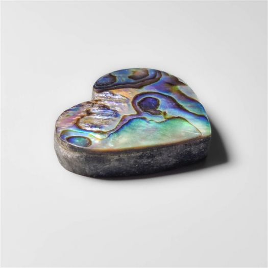 Abalone Paua Shell Heart Carving (Backed)-N20183