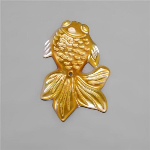 Mother Of Pearl Gold Fish Carving