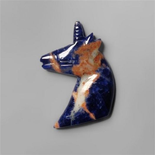Sodalite Unicorn Carving